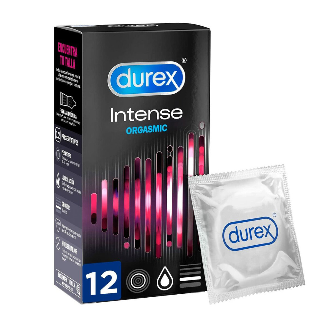 Prezervatyvai Durex Intense Orgasmic 12 vnt.