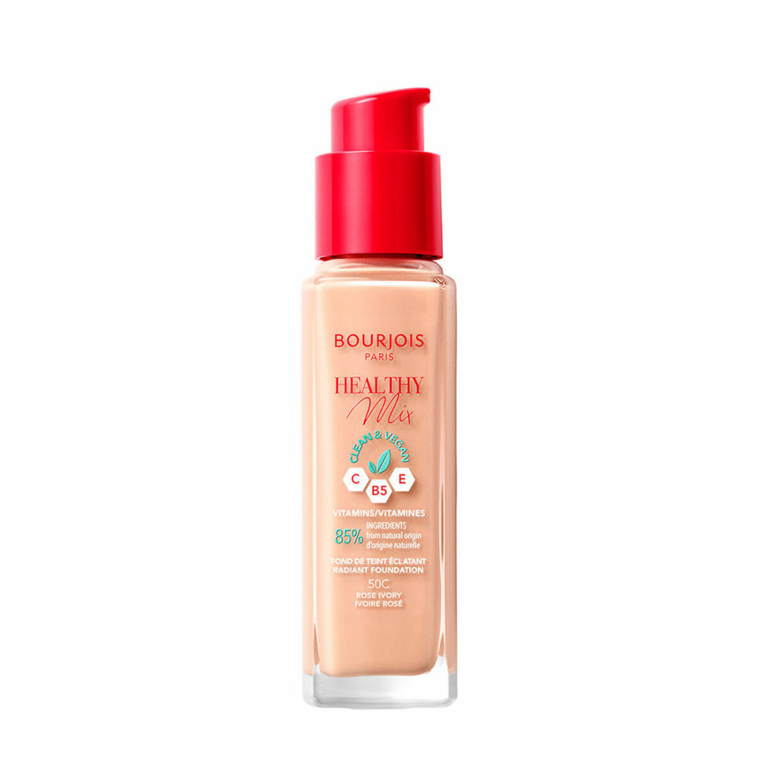 Skystas makiažo pagrindas Bourjois Healthy Mix Nº 50C Rose ivory 30 ml