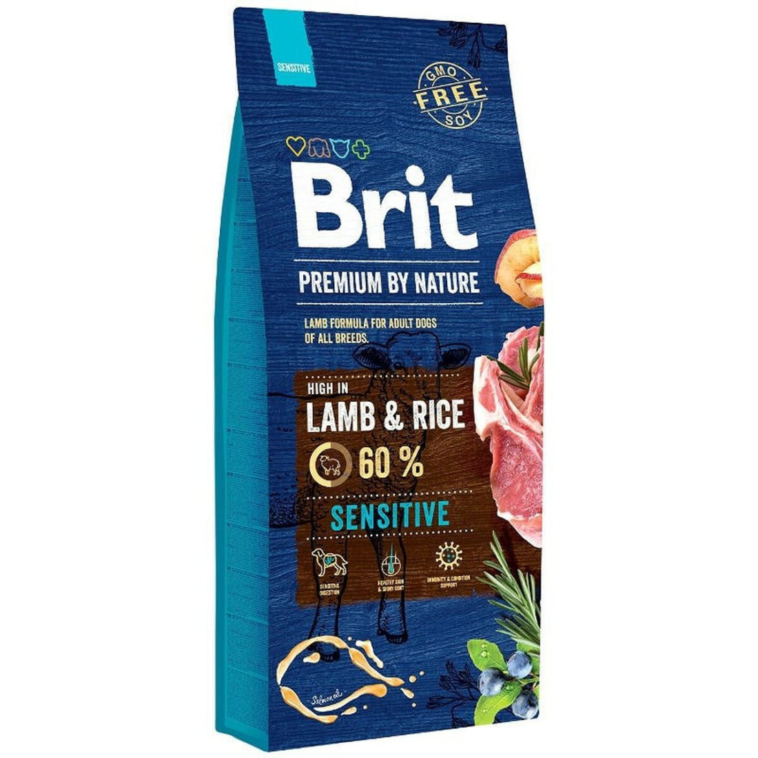 Pašarai Brit Premium by Nature Sensitive Suaugęs Avis 15 kg