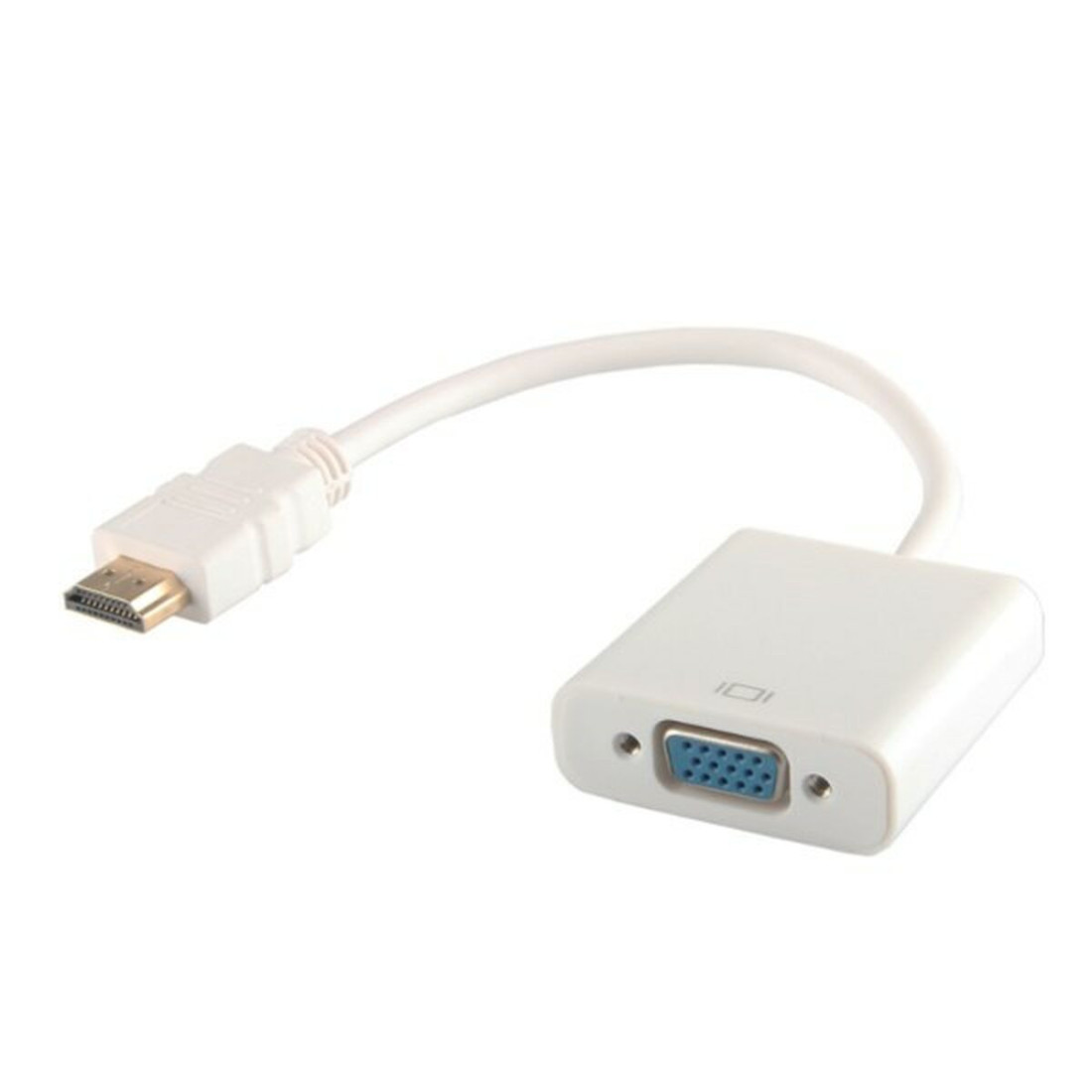 HDMI - VGA adapteris Savio CL-27 Balta