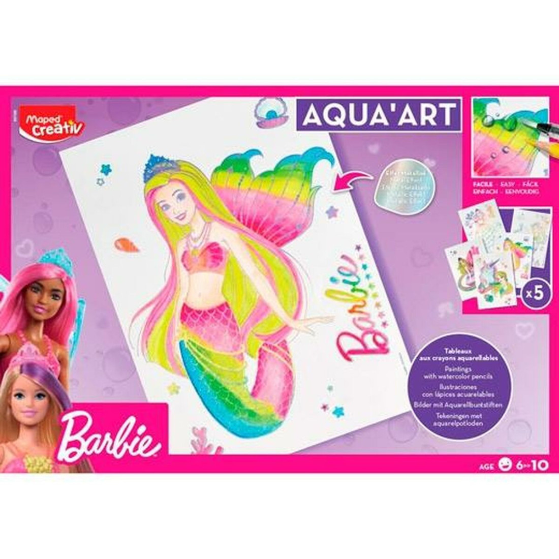 Piešiniai piešimui Maped Aqua'Art Barbie