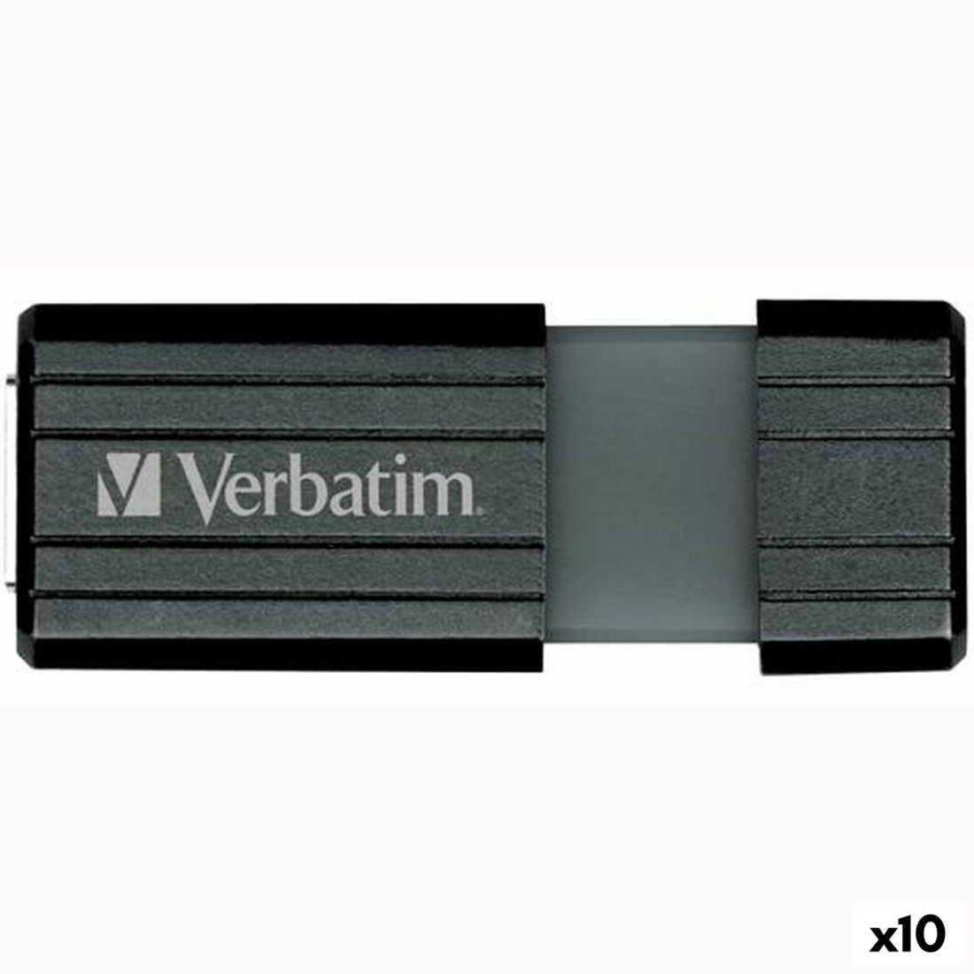 USB atmintukas Verbatim PinStripe Juoda 64 GB