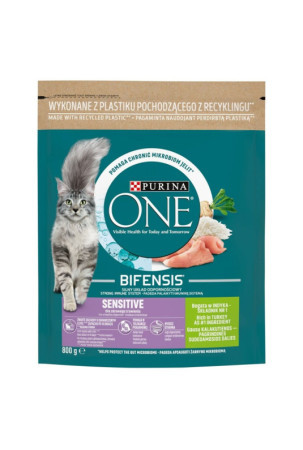 Kačių maistas Purina One Bifensis Adult Sensitive Suaugęs Turkija 800 g