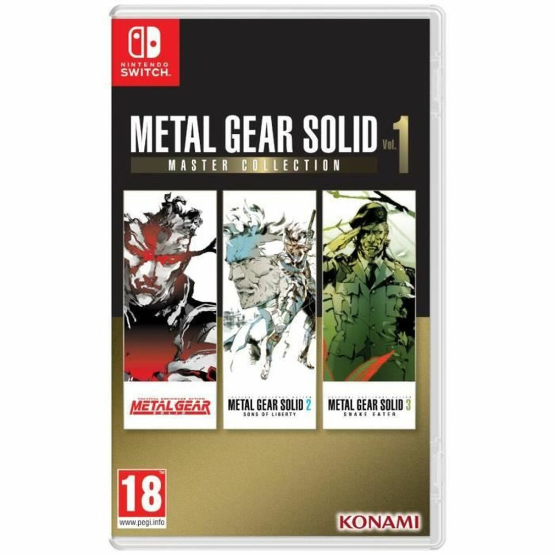 Switch vaizdo žaidimas Konami Metal Gear Solid: Master Collection Vol.1