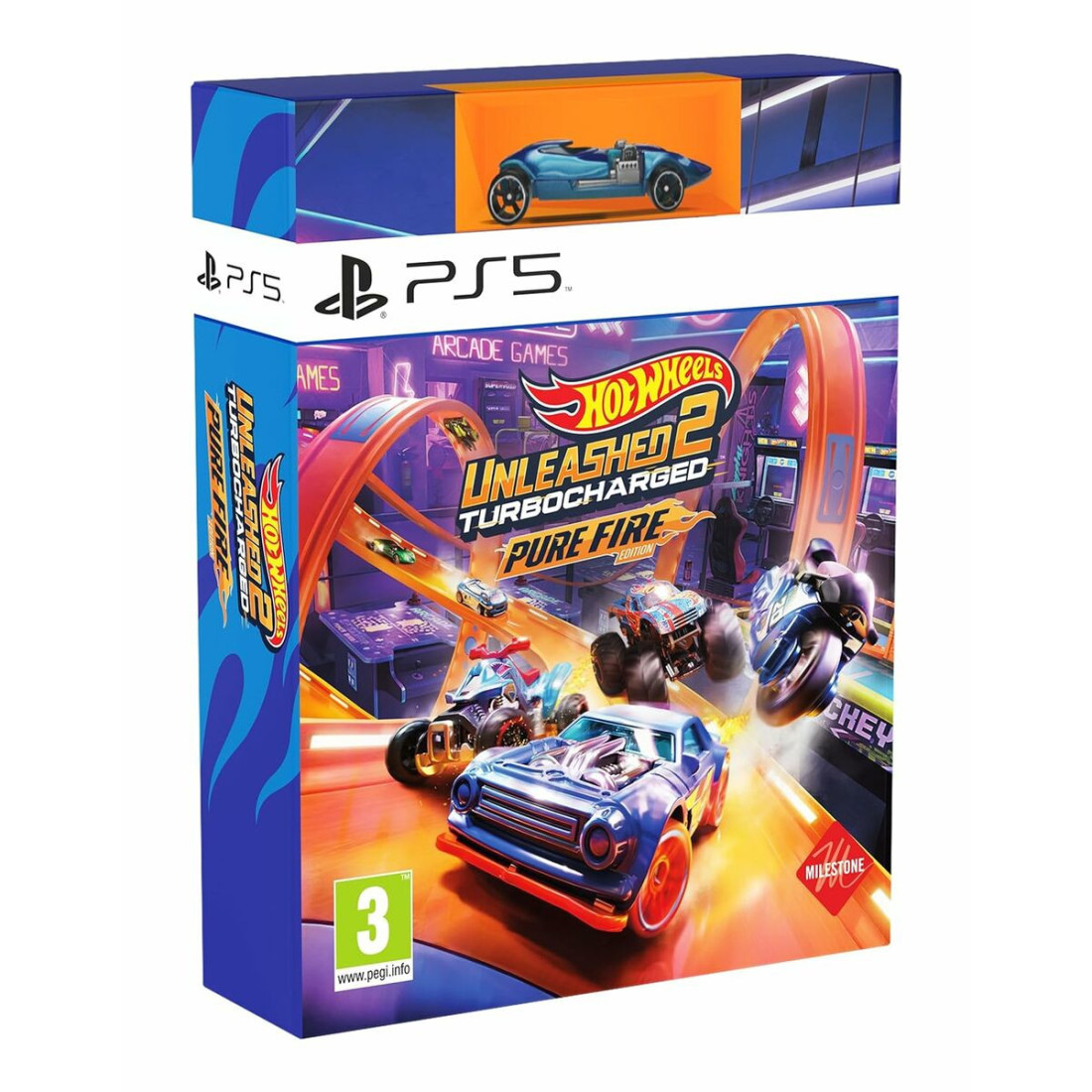 PlayStation 5 vaizdo žaidimas Milestone Hot Wheels Unleashed 2: Turbocharged - Pure Fire Edition (FR)