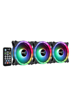 Kvadratinis ventiliatorius Aerocool Duo 12 Pro ARGB Ø 12 cm (3 vnt.)