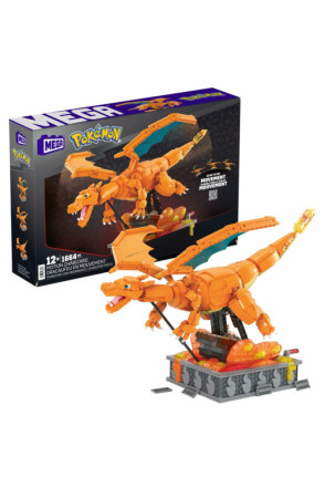 Statybos rinkinys Pokémon Mega Construx - Motion Charizard 1664 Dalys