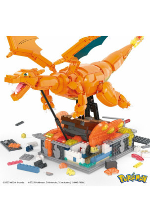 Statybos rinkinys Pokémon Mega Construx - Motion Charizard 1664 Dalys