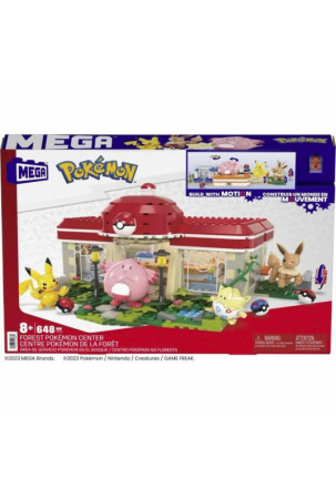 Statybos rinkinys Pokémon Mega Construx - Forest Pokémon Center 648 Dalys