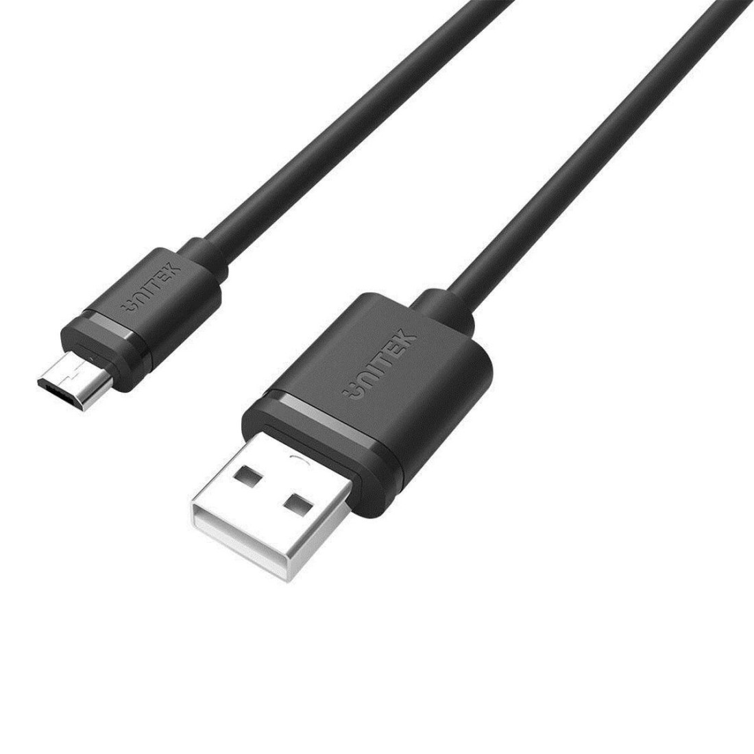 Kabelis USB į mikro USB Unitek Y-C451GBK Juoda 1 m