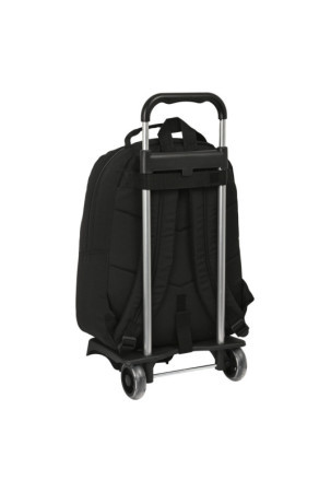 Mokyklinė kuprinė su ratukais BlackFit8 Zone Juoda 32 x 42 x 15 cm