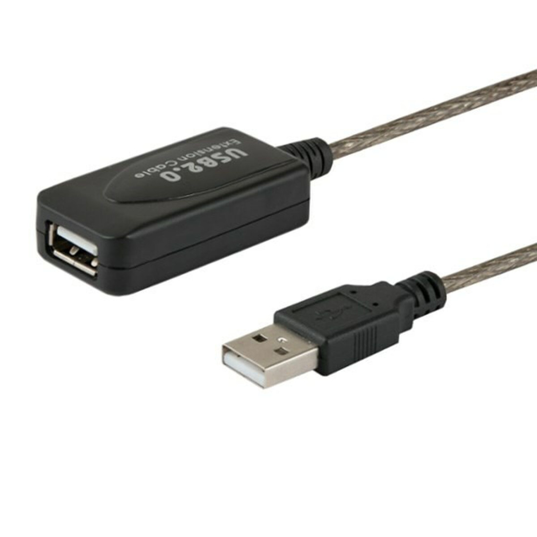 USB ilginamasis kabelis Savio CL-76 Balta Juoda 5 m