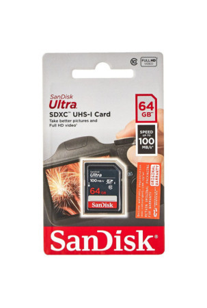 SDXC atminties kortelė SanDisk Ultra 64 GB