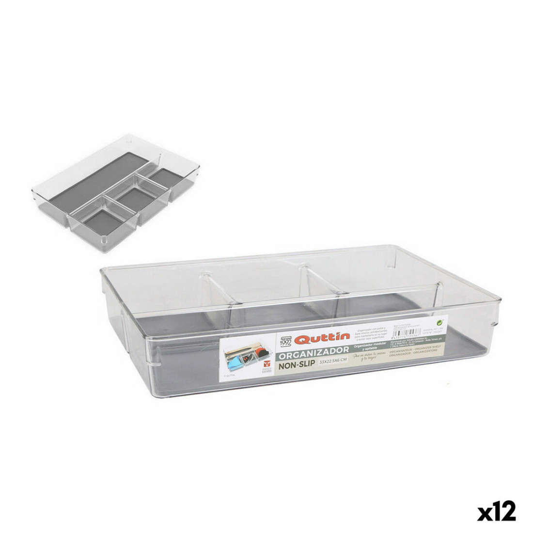 Organizatorius Quttin Non-Slip 33 x 22,5 x 6 cm (33 x 22,5 x 6 cm)