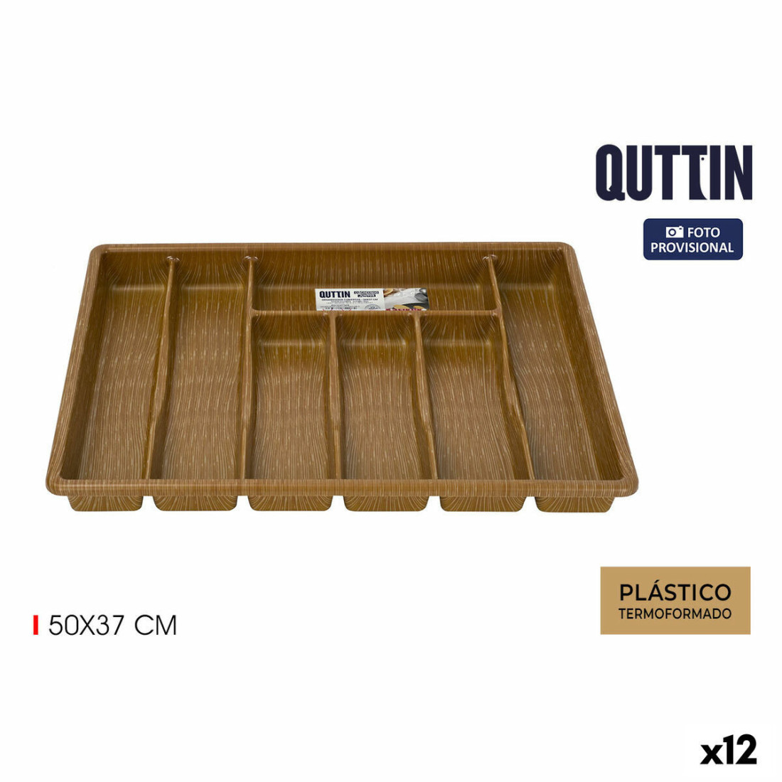 Stalo įrankių dėklas Quttin 50 x 37 cm Termoplastikas (12 vnt.)