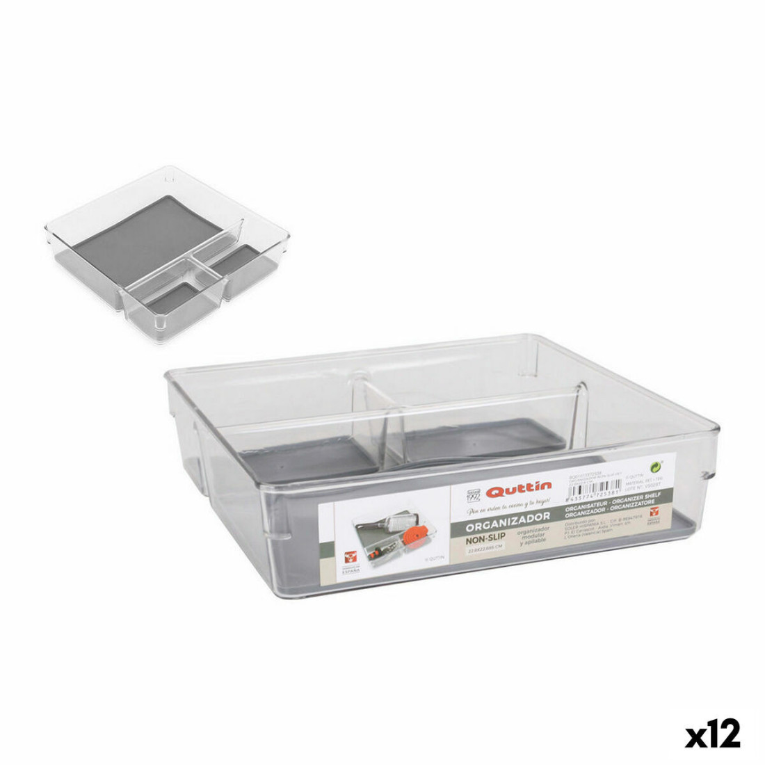 Organizatorius Quttin Non-Slip 22,8 x 22,8 x 6 cm (22,8 x 22,8 cm)