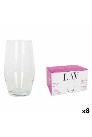 Stiklinių rinkinys LAV 144954 6 Dalys (8 vnt.) (495 ml)