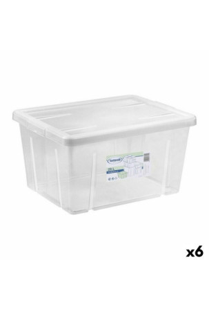 Sandėliavimo dėžutė su dangteliu Tontarelli Linea box 29 L 47 x 36 x 24,5 cm (6 vnt.)