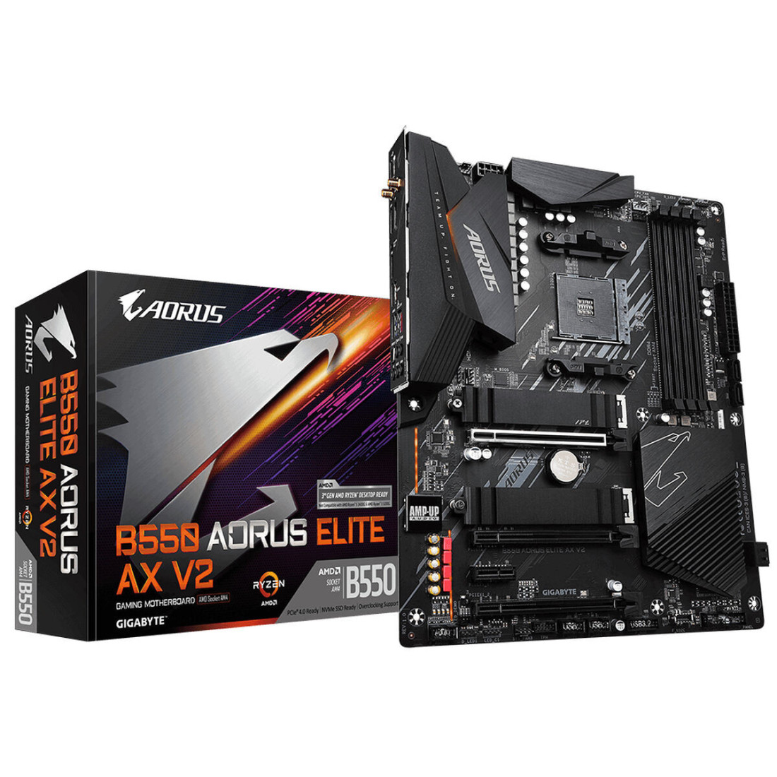 Pagrindinė plokštė Gigabyte B550 AORUS ELITE AX V2 Intel Wi-Fi 6 AMD B550 AMD AMD AM4