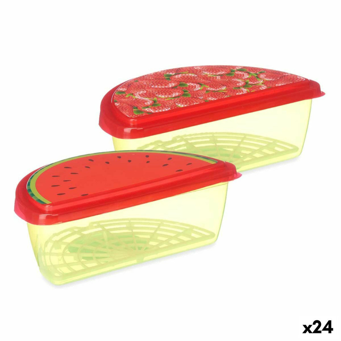 Padažinė Vaisius Braškė Arbūzas Plastmasinis 23 x 8 x 13 cm (24 vnt.)