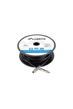 HDMI kabelis Lanberg CA-HDMI-20FB-0500-BK 50 m 1 Dalys