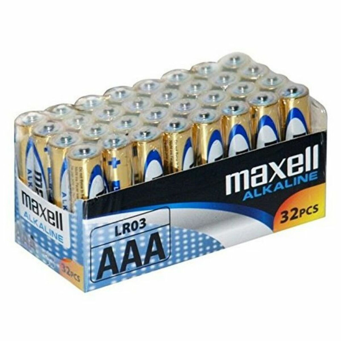 Šarminės baterijos Maxell LR03 AAA 1.5V (32 pcs)