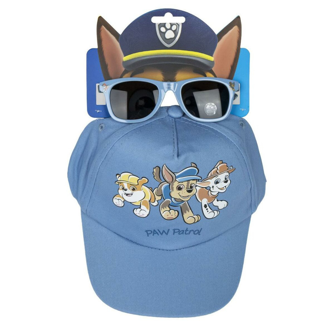 Kepurės ir akinių nuo saulės komplektas The Paw Patrol 2 Dalys Mėlyna (54 cm)