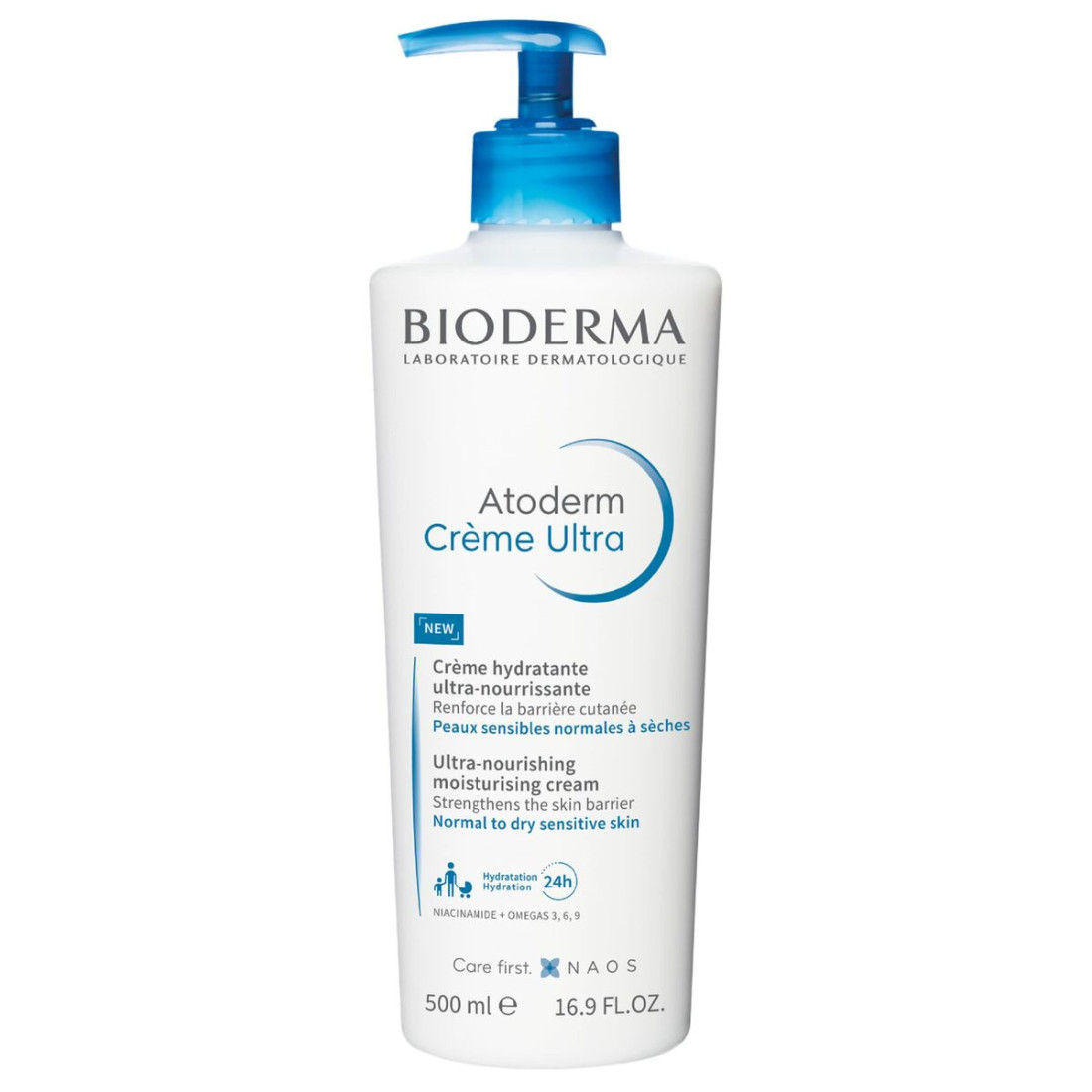 Intensyvus maitinamasis kremas Bioderma Atoderm 500 ml