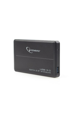 Kietojo disko dėklas GEMBIRD EE2-U3S-2-S Juoda Sidabras USB USB 3.0 SATA USB 3.2 2,5"