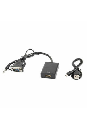 HDMI - VGA adapteris Lanberg AD-0021-BK