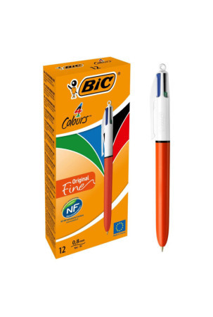 Karžygio Ženklas Bic 4 Colours Original Fine Įkraunamas 12 vnt. 0,3 mm