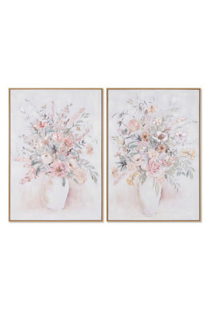 Paveikslas Home ESPRIT Shabby Chic Vaza 70 x 3,5 x 100 cm (2 vnt.)