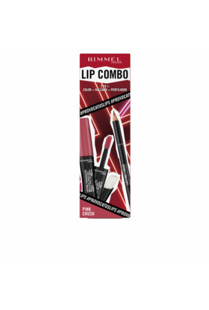 Makiažo Rinkinys Rimmel London Lip Combo 3 Dalys Pink Crush