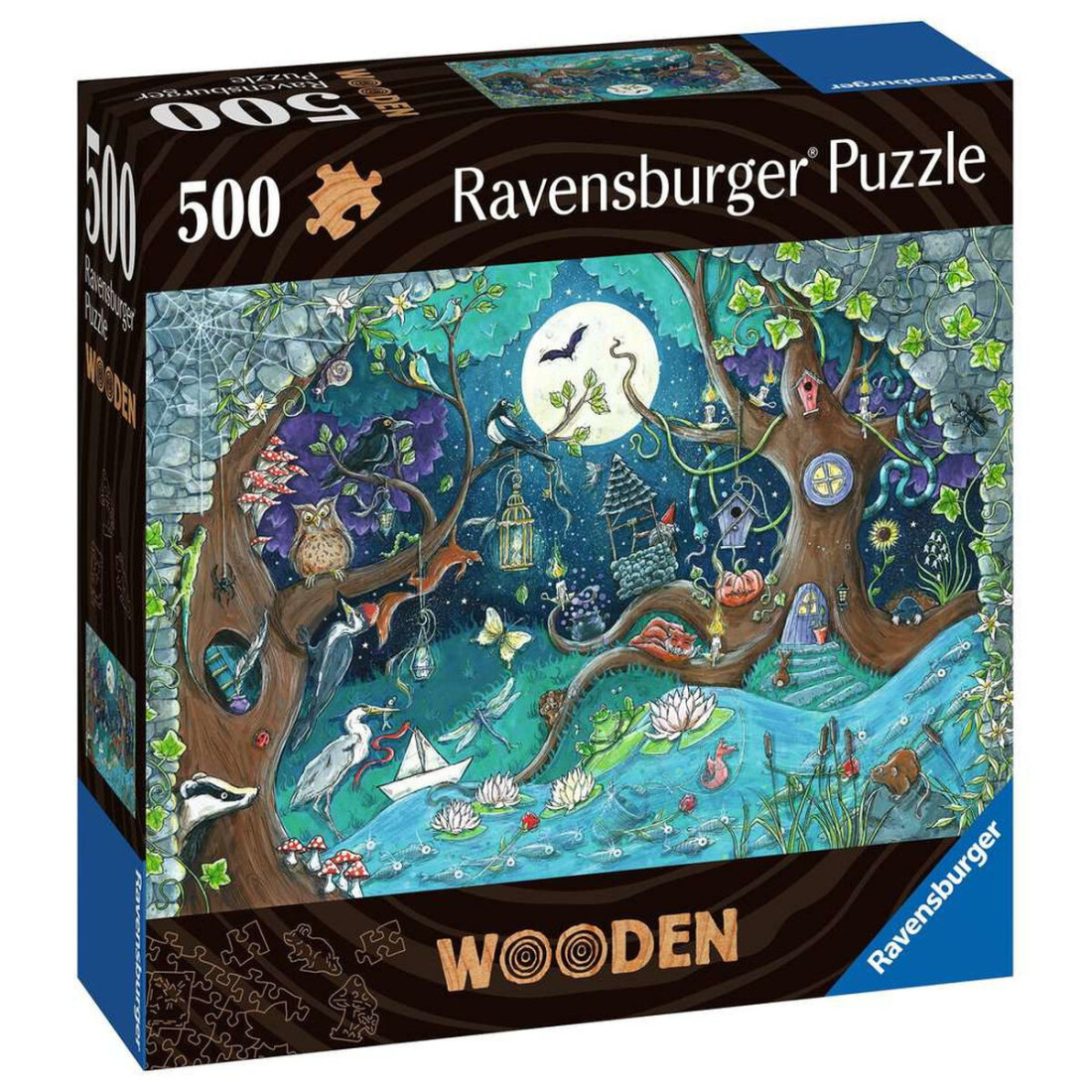 Dėlionė Ravensburger 17516 Fantasy Forest Medžio 500 Dalys