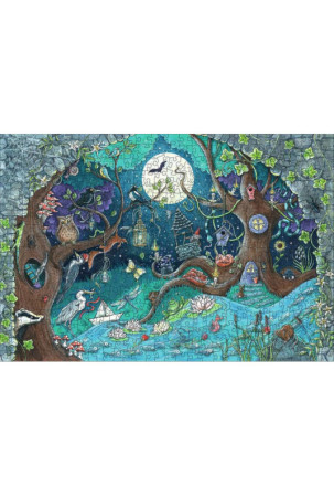 Dėlionė Ravensburger 17516 Fantasy Forest Medžio 500 Dalys