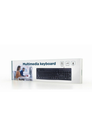 Klaviatūra GEMBIRD KB-UM-107 Qwerty US Juoda