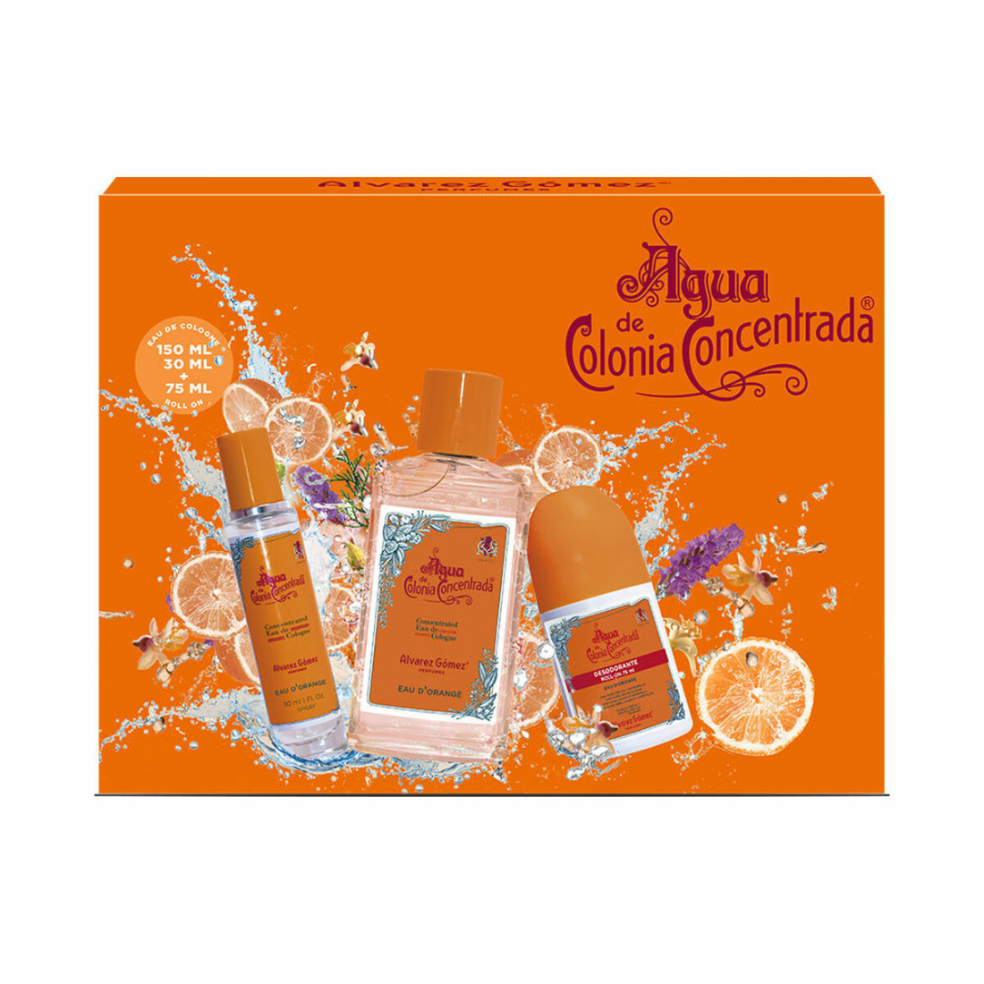 Unisex kvepalų rinkinys Alvarez Gomez Agua de Colonia Concentrada Eau d'Orange 3 Dalys