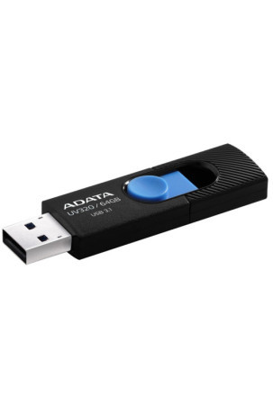 USB atmintukas Adata UV320 Juoda / Mėlyna 64 GB