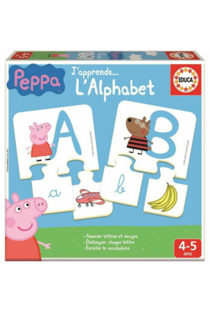 Edukacinis žaidimas Educa PEPPA PIG Abc (FR) Spalvotas (1 Dalys)