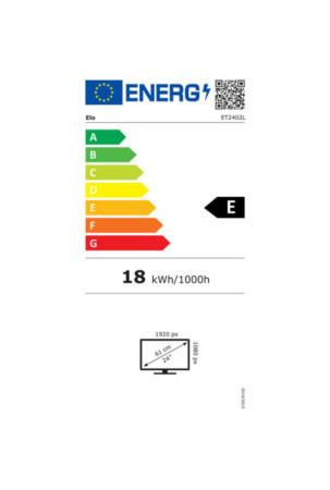 Monitorius Elo Touch Systems E351806 23,8" 60 Hz 50-60 Hz