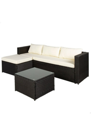 Sodo baldai Aktive 3 vietų sofa Šoninis staliukas 203 x 125 x 64 cm