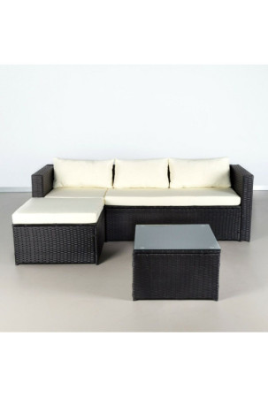 Sodo baldai Aktive 3 vietų sofa Šoninis staliukas 203 x 125 x 64 cm