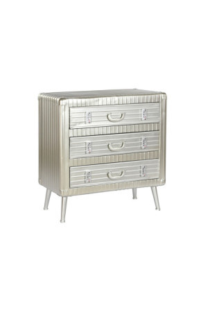 Komoda Home ESPRIT Sidabras Metalinis Medžio MDF Vintage 80 x 39 x 82 cm