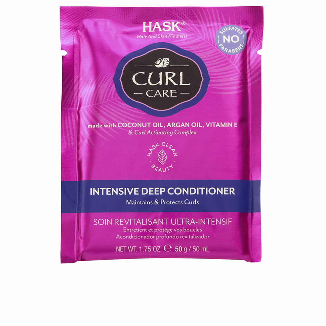 Revitalizuojantis kondicionierius HASK Curl Care 50 g