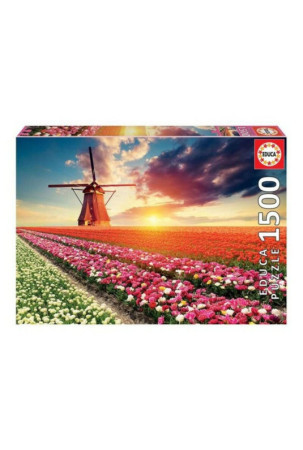 Dėlionė Educa Fields of Tulips 18465 1500 Dalys