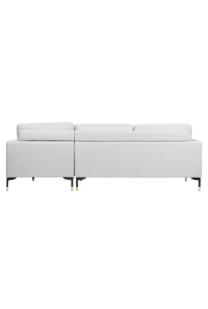 Chaise poilsio sofa DKD Home Decor Šviesiai pilka Metalinis 250 x 160 x 85 cm