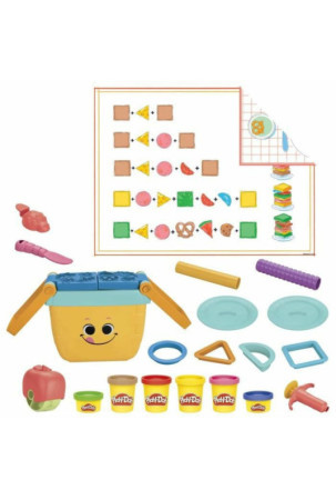 Žaidimas iš plastilino Play-Doh PICNIC SHAPES STARTER SET Spalvotas