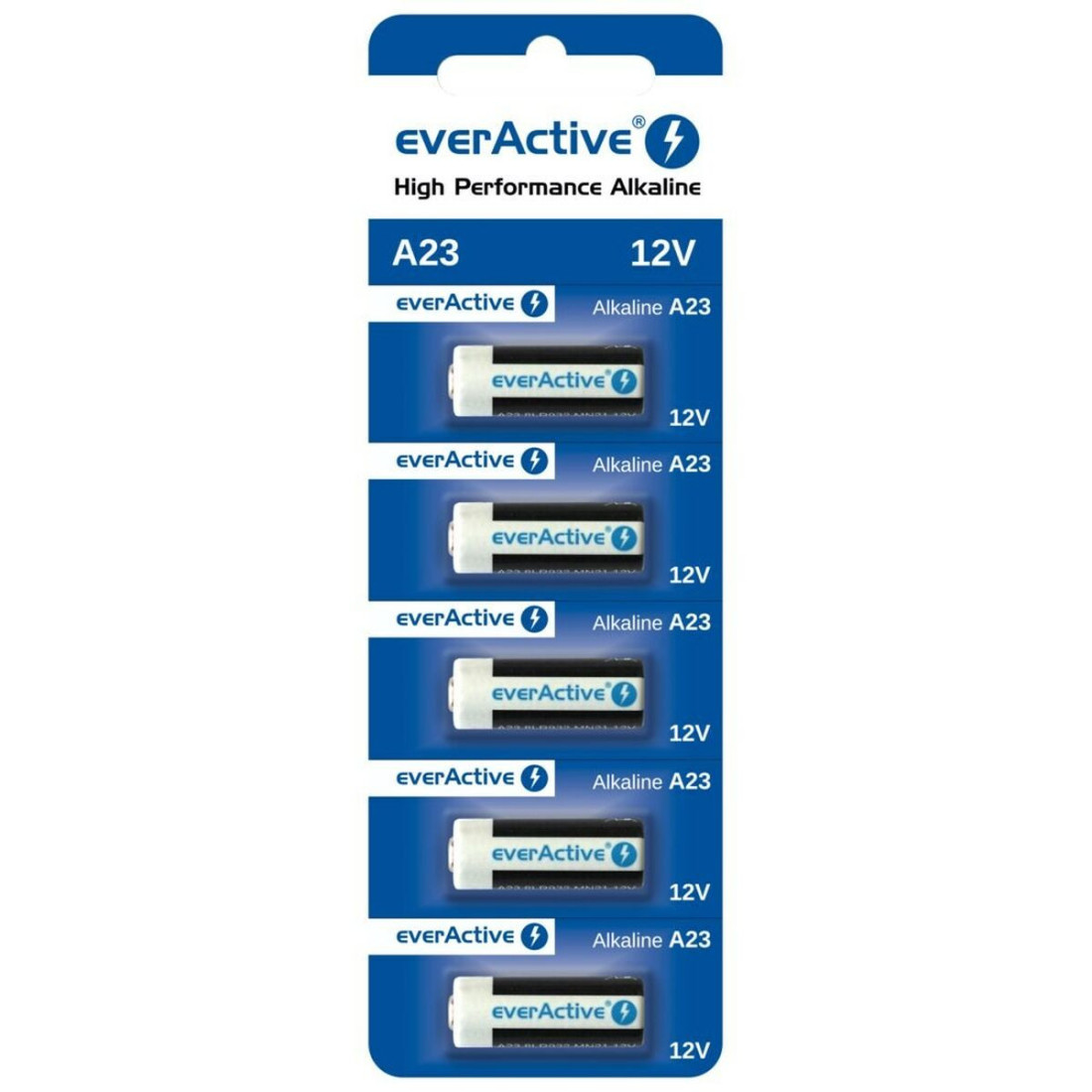 Baterijos EverActive 23A 12 V (5 vnt.)