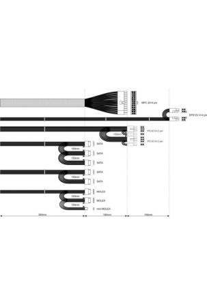 Maitinimo blokas Akyga AK-B1-700 700 W Kabeliai Šoninė ventiliacija ATX