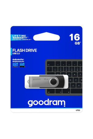 USB atmintukas GoodRam UTS2 Juoda Sidabras 16 GB